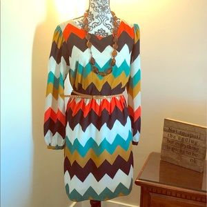 Fun Retro Print Dress